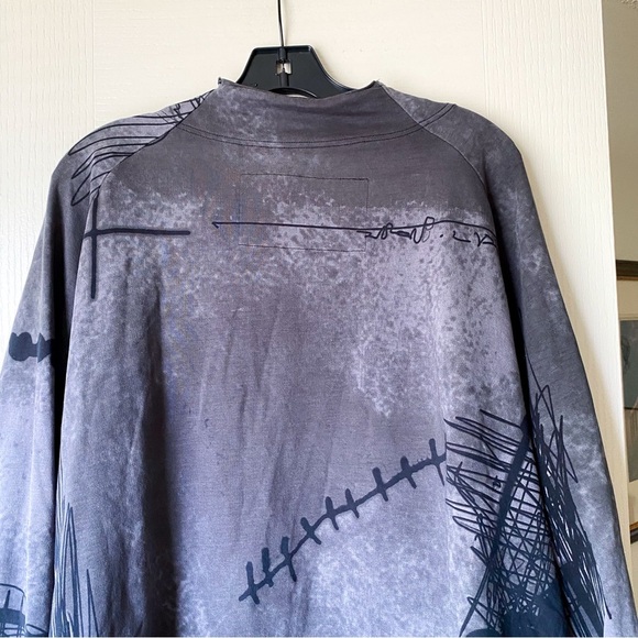 Rundholz Anthra Oversized Sweatshirt Abstract Print Gray Black Size Medium EUC - Picture 6 of 7